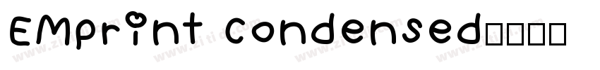 EMprint Condensed字体转换
